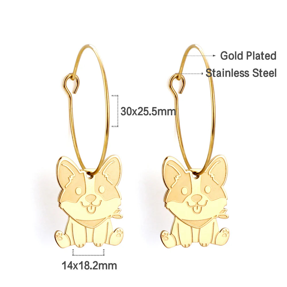 Puppy earrings
