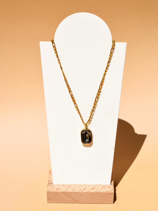 Black diamond necklace