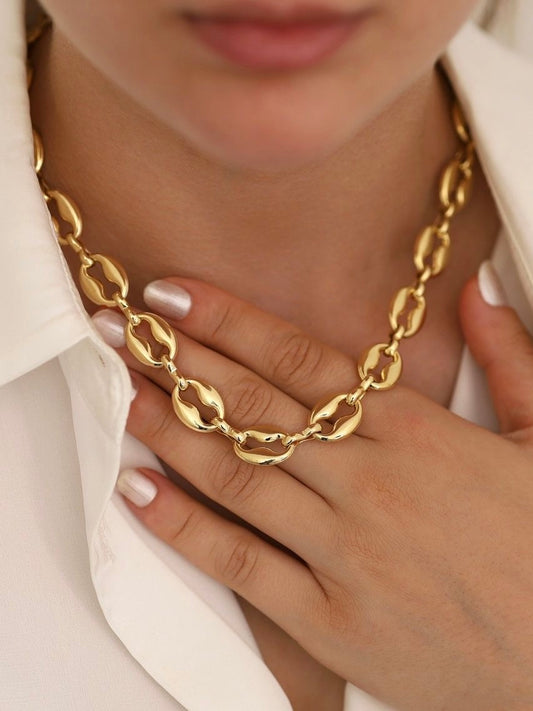 Coffee bean necklace