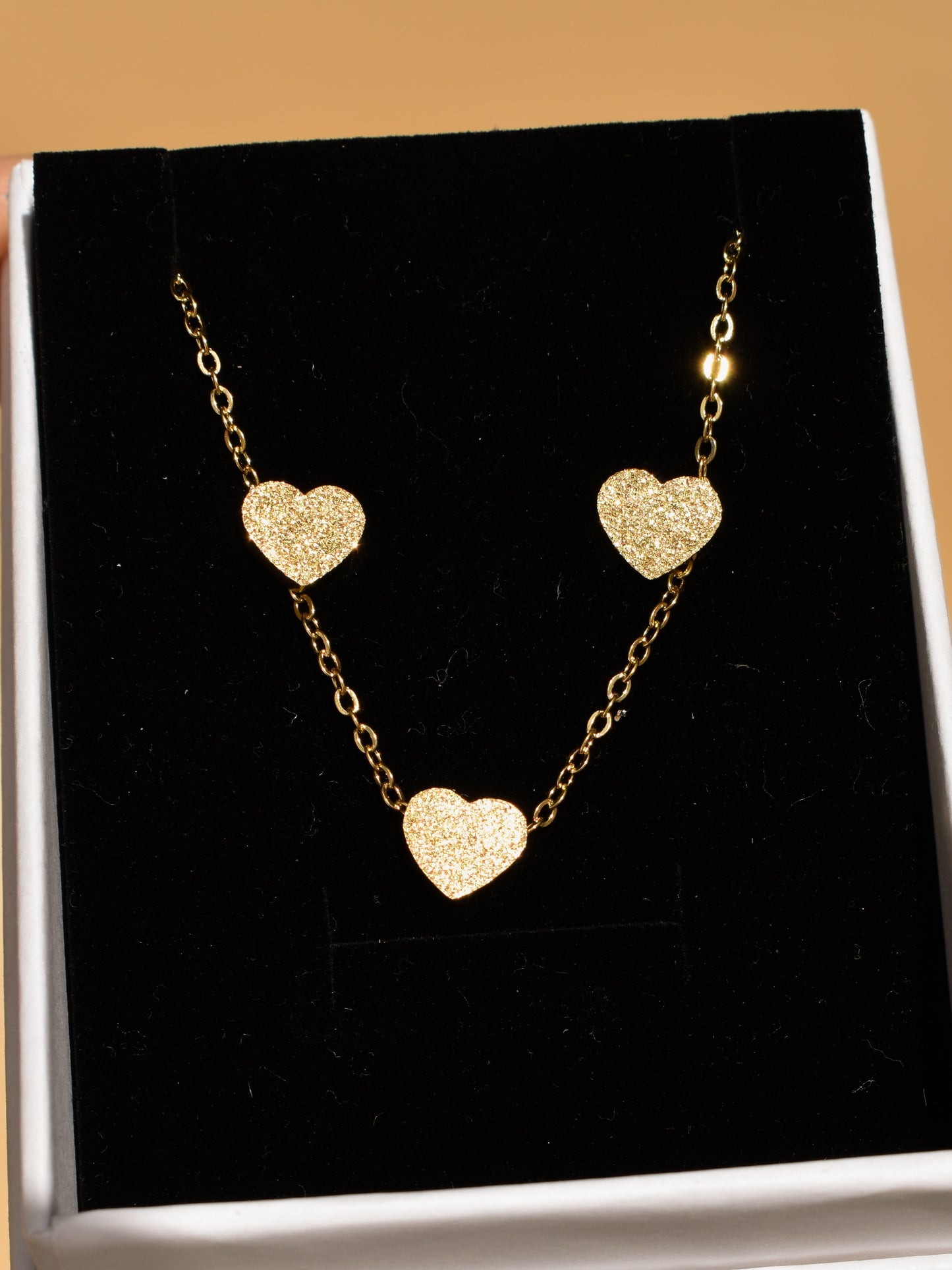 Heart necklace+ earrings set