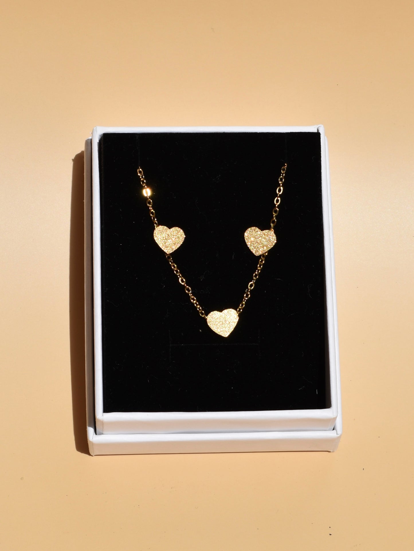 Heart necklace+ earrings set