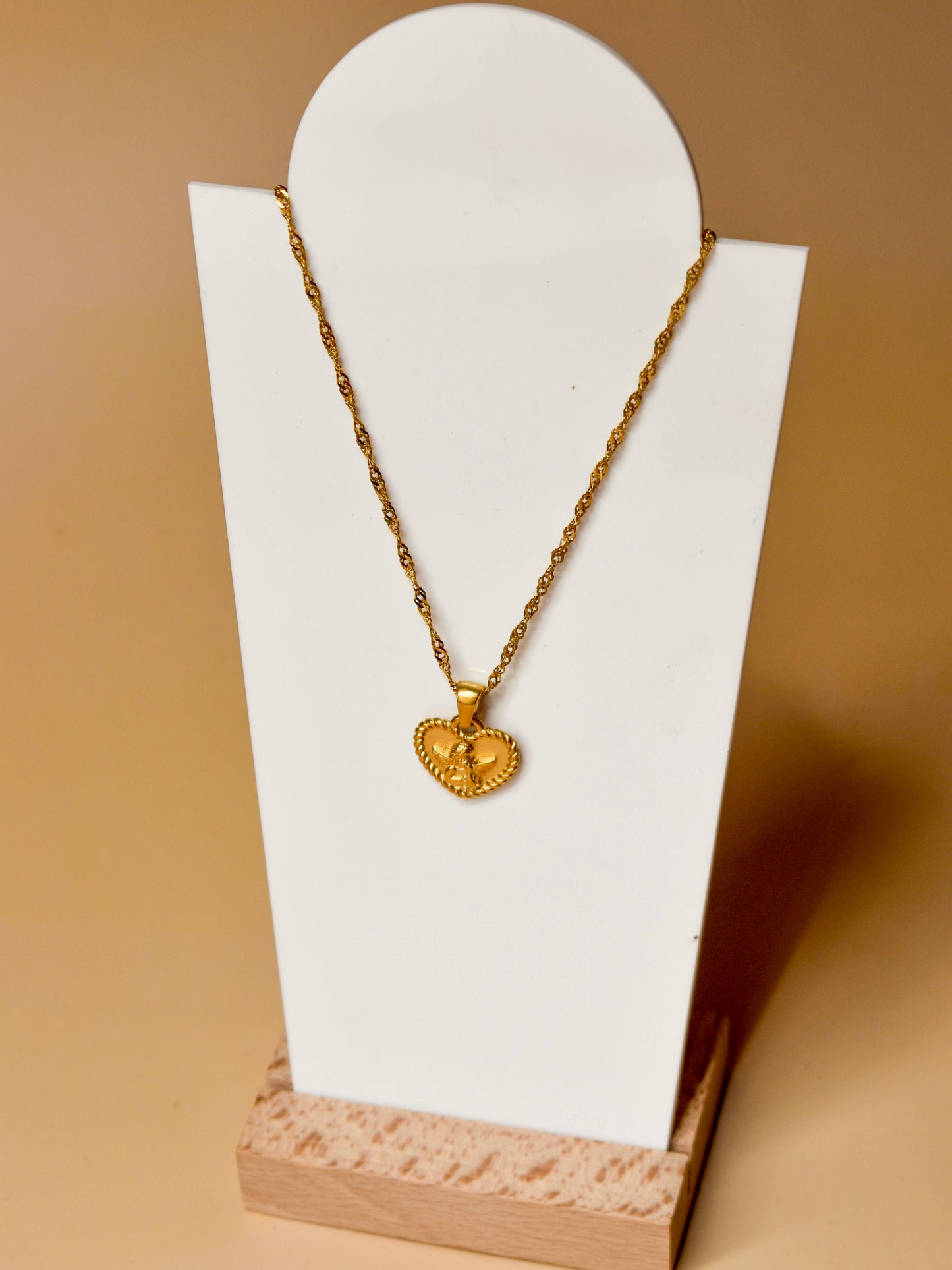 Angel heart necklace