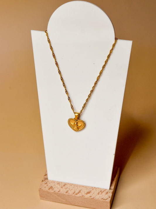 Angel heart necklace