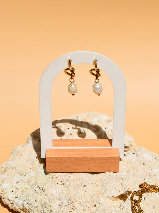 Pearl earrings