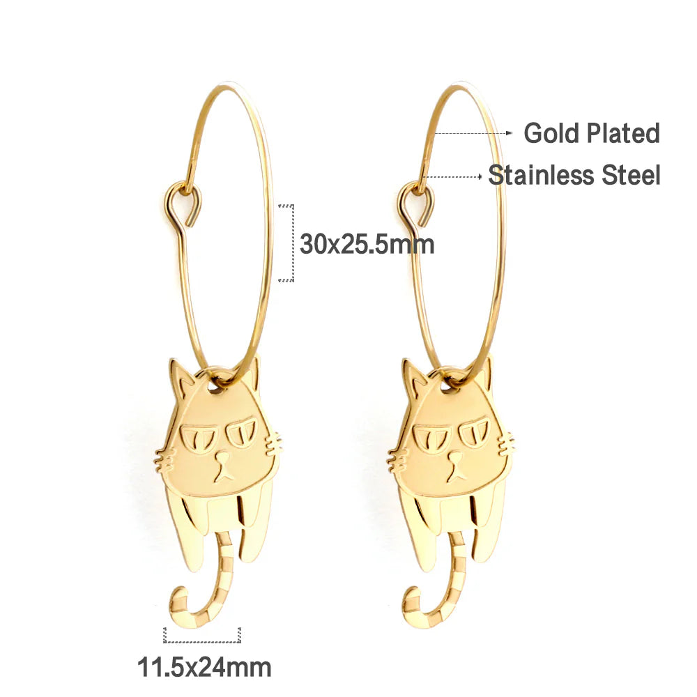 Cat earrings