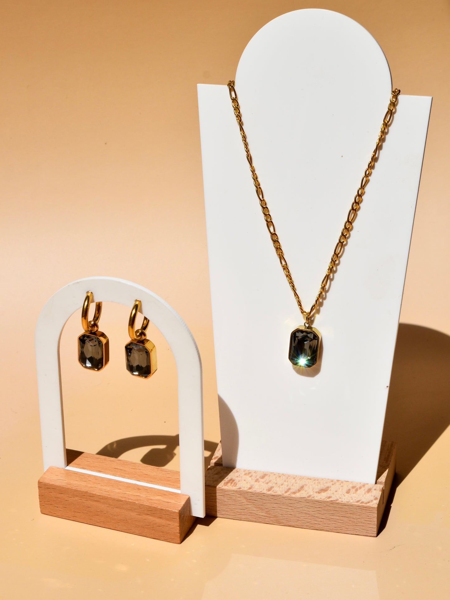 Black diamond necklace