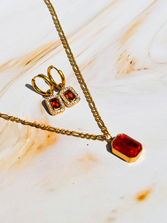 Eternal necklace+earrings set