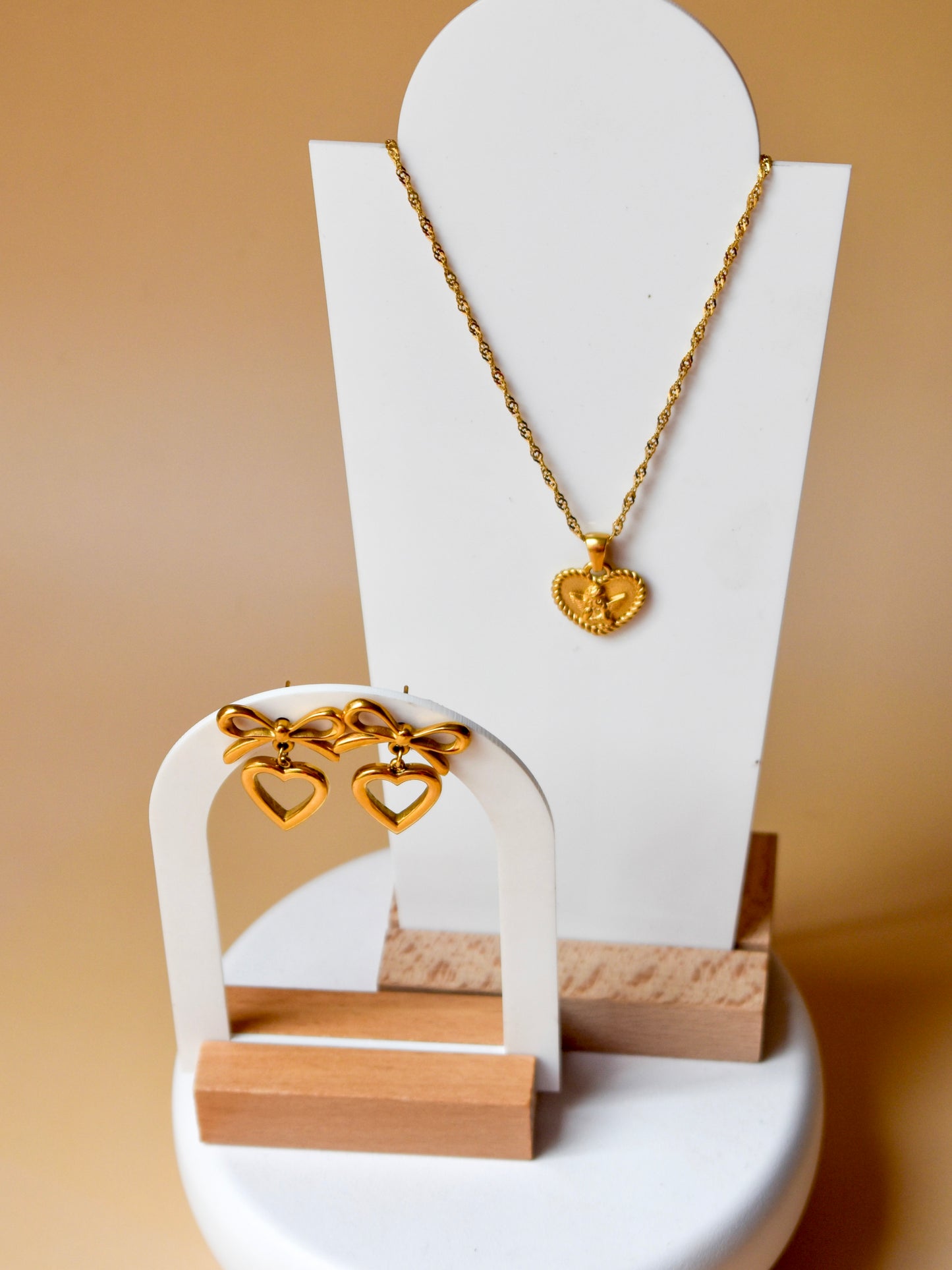 Angel heart necklace