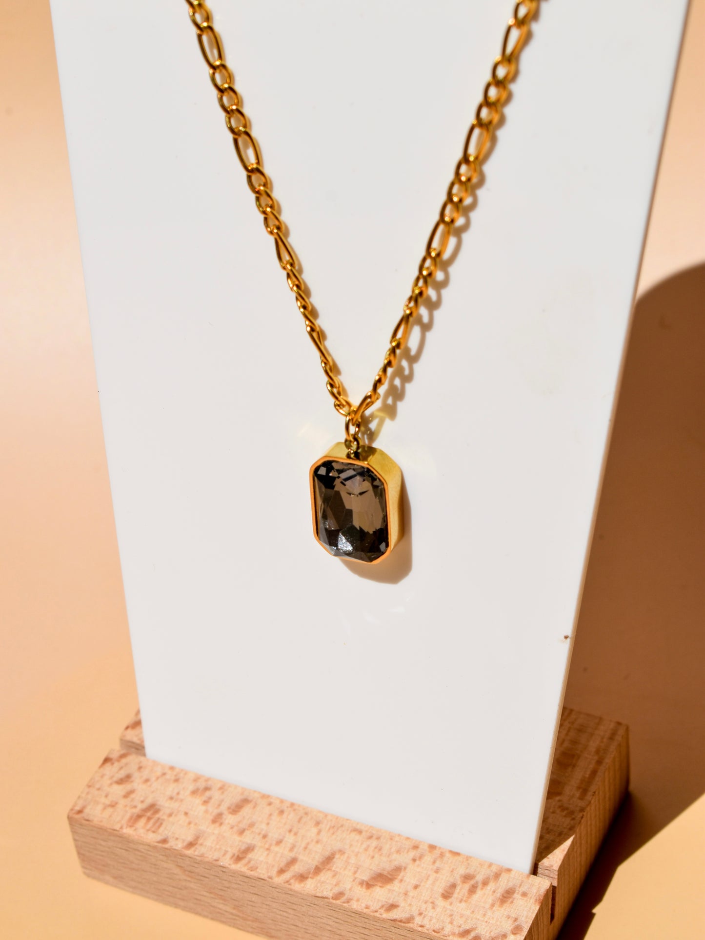 Black diamond necklace