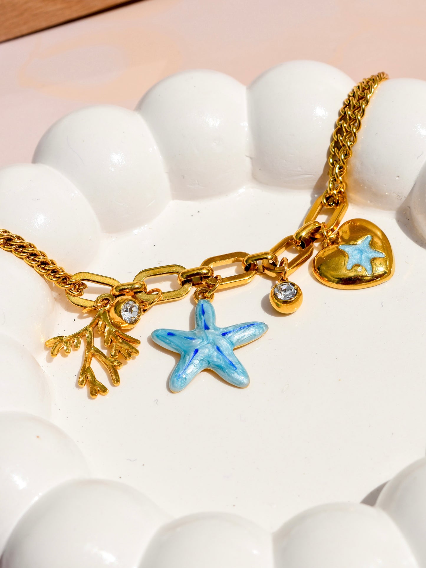 Starfish charm bracelet